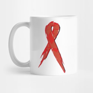 Red Ribbon Mug